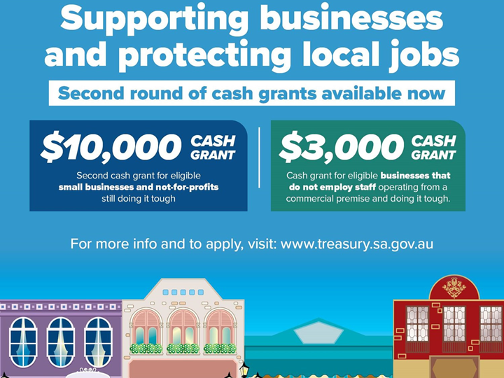 Cash Grants for South Australian businesses